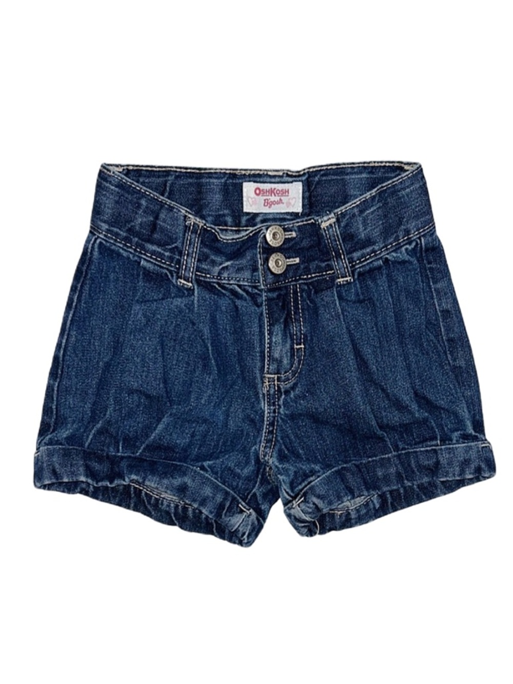 OSHKOSH B'GOSH Girl's Denim Shorts Adjustable Waist Size 6X